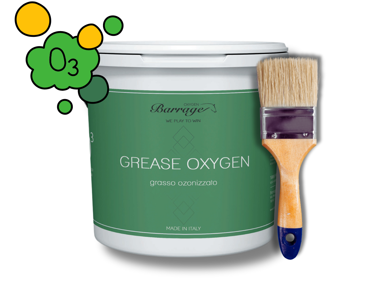 Grasso Per Zoccoli Cavalli Emma - Balsamo Rinforzante Con Olio Di Noce, 500ml Con Pennello - Foto 12